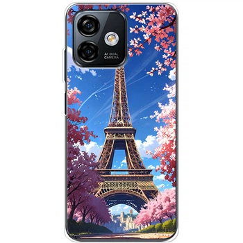 Силиконовый Чехол с Картинкой для Ulefone Note 16 Pro Принт (Париж, Эйфелева Башня) (59793-ysm036)