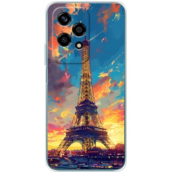 Силиконовый Чехол с Картинкой для Huawei Honor 200 Lite Принт (Париж, Эйфелева Башня) (61056-ysm038)