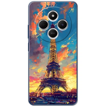 Силиконовый Чехол с Картинкой для Xiaomi Redmi 14C 4G Принт (Париж, Эйфелева Башня) (60120-ysm038)