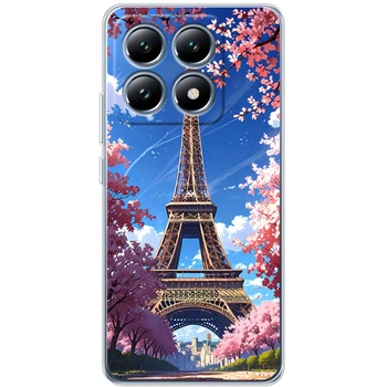 Силиконовый Чехол с Картинкой для Xiaomi 14T Принт (Париж, Эйфелева Башня) (60122-ysm036)