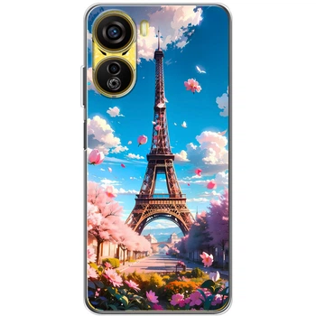 Силиконовый Чехол с Картинкой для ZTE Nubia NEO 5G Принт (Париж, Эйфелева Башня) (58281-ysm035)