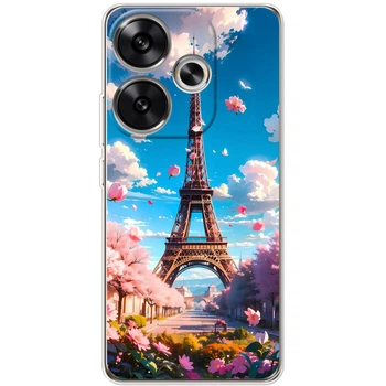 Силіконовий Чохол з Картинкою для Xiaomi Poco F6 Принт (Париж, Ейфелева Вежа) (58095-ysm035)