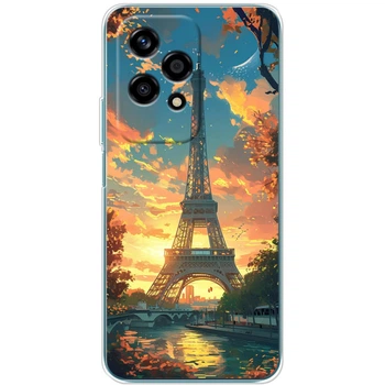 Силиконовый Чехол с Картинкой для Huawei Honor 200 Lite Принт (Париж, Эйфелева Башня) (61056-ysm037)