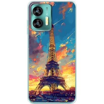 Силиконовый Чехол с Картинкой для Oukitel C35 Принт (Париж, Эйфелева Башня) (59739-ysm038)