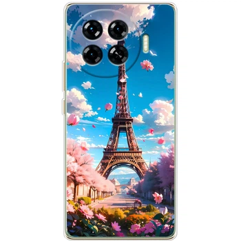 Силиконовый Чехол с Картинкой для Tecno Spark 20 Pro Plus Принт (Париж, Эйфелева Башня) (61058-ysm035)