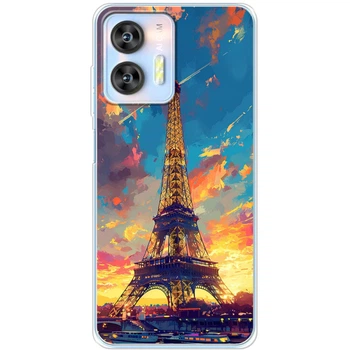 Силиконовый Чехол с Картинкой для Oukitel C36 Принт (Париж, Эйфелева Башня) (59752-ysm038)