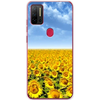Силиконовый Чехол с Картинкой для Ulefone Note 11P Принт (Патриотический, Подсолнухи) (59772-ysm49)