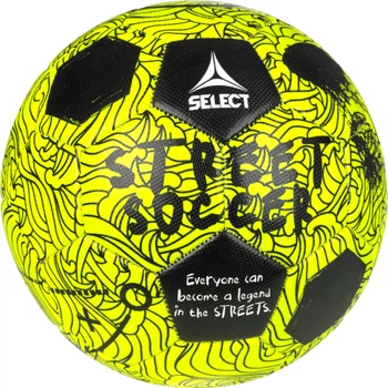 Мяч футбольный SELECT Street Soccer v24 Yellow-Black №4,5
