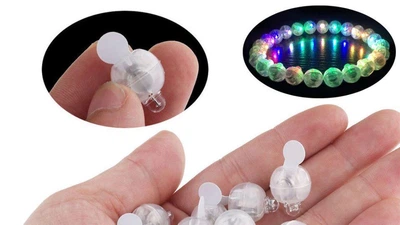 Світильник нічник кулька світлодіодний LED RGB 1 штука 1 см
