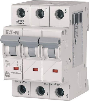 Автоматичний вимикач EATON HL 3р 10А тип В