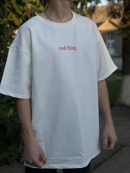 Футболка чоловіча JHK red flag L Біла