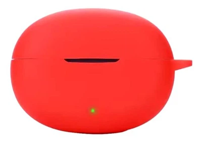 Силиконовый чехол Nik с карабином для Realme Buds Air 6 / красный