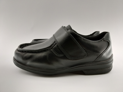 Мокасини чоловічі шкіряні на широку ногу Cosyfeet 43 р. 28,5 см чорні арт. 01