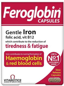 Suplement diety Vitabiotics Feroglobin feroglobina 30 kapsułek (5021265220076)