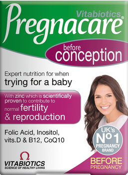 Suplement diety Vitabiotics Pregnacare Before Conception dla kobiet przed poczęciem dziecka 30 tabletek (5021265250592)