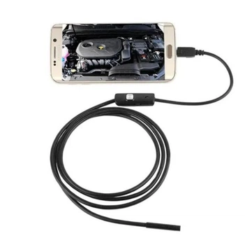 Цифровой эндоскоп для смартфона ПК автомобильный 7 мм micro USB/USB/Type-C 3 в 1 гибкий 1м