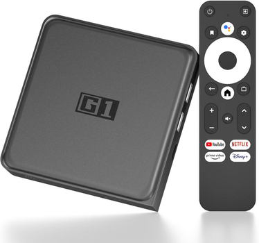 Смарт приставка Kinhank G1 4/32 ГБ, wifi 6, Netflix, Anddroid TV