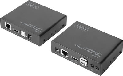 KVM-розширювач Digitus HDMI HDBaseT 2.0 Black (DS-55505)