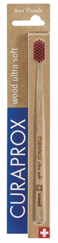 Деревянная зубная щетка Curaprox Wood Ultra Soft Бордовая (7612412428070_бордовая)