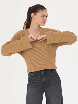 Пуловер женский Pierre Cardin G022SZ0TK-000-1713057 (camel) M Коричневый (8683856390154)