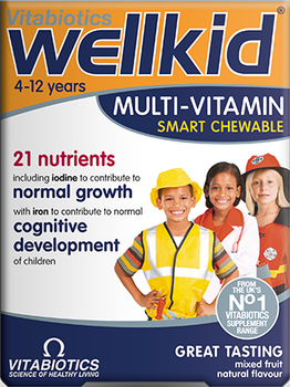 Suplement diety Vitabiotics Wellkid Multi-vitamin Smart Chewable dla dzieci 30 tabletek (5021265223800)