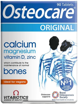 Диетическая добавка Vitabiotics Osteocare Original для здоровых костей 90 таблеток (5021265249305)