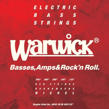 Струны для гитары Warwick Red Nickel Plated Medium 5-String (45-135) (46301 M 5B)