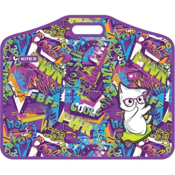 Папка - портфель Kite A3 на липучках Chilling Cat, 1 отделение (K22-208-01)