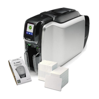 Принтер пластиковых карт Zebra ZC300, Single Sided, USB, Ethernet, CardStudio, 200 cards, YMCKO ribbon (ZC31-000CQ00EM00)