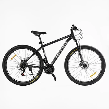 Спортивный велоcипед 29 дюймов Corso «NITRO» NT-29605 рама сталь 19" SunRun 21 скорость черно-белый