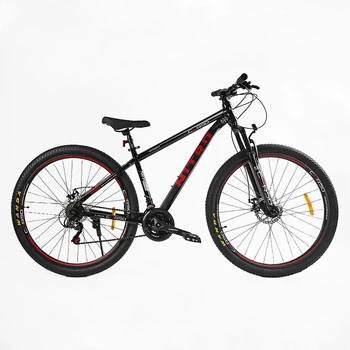 Спортивный велоcипед 29 дюймов Corso «NITRO» NT-29722 рама сталь 17" SunRun 21 скорость черный с красным