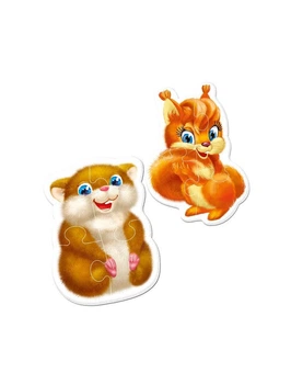 Магнитные бейби пазлы Малыш сможет «Пушистики» Vladi Toys VT3208-18