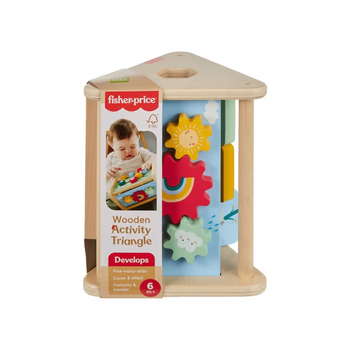 Drewniana zabawka Fisher-Price trójkąt aktywizujący (0194735246069)