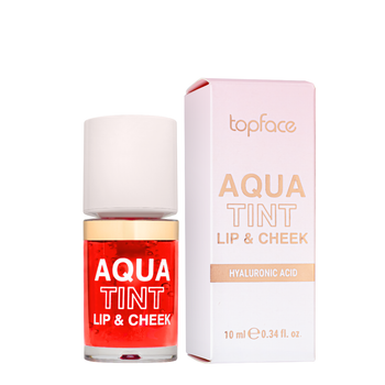 Рідка помада тинт для губ та щік Aqua Tint Lip & Cheek на водній основі 10 мл (РТ215), 03 Red Berry Jam Кораловий