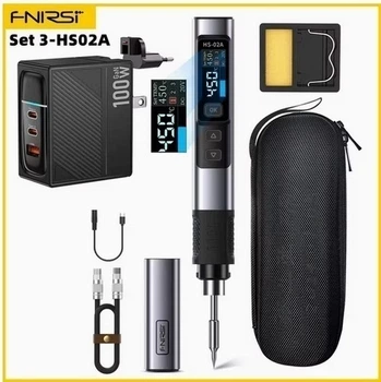 Портативний паяльник USB Fnirsi HS-02a блоком жевлення