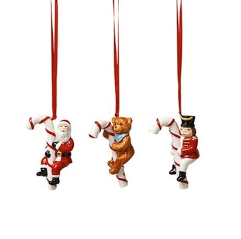 Набір із 3 ялинкових іграшок Villeroy & Boch Nostalgic Ornaments 12,9х3,5х7,7 см (1483316690)