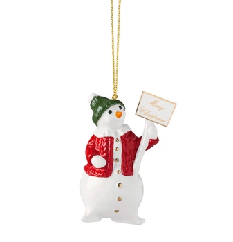 Елочная игрушка Villeroy & Boch Christmas Classics 6,7х4,4х9,7 см снеговик (1486754346)
