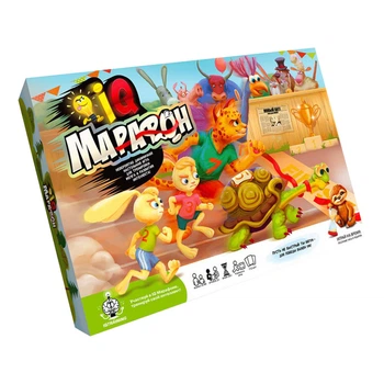 Настільна гра "IQ Марафон" Danko Toys G-IQM-01-01U українською мовою