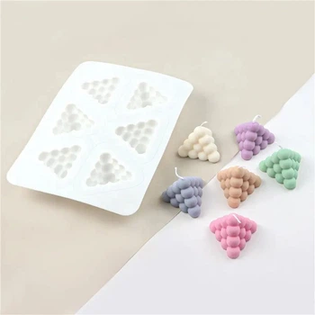 Силиконовая форма для изготовления свечек 6в1 silicone mold-22 28.5 x 21.5 х 5.1 cм (JDT-0845183)