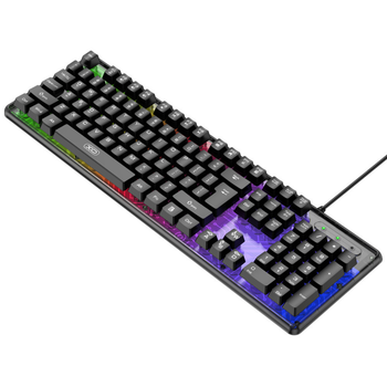 Клавіатура дротова комп'ютерна XO KB-04 Triple color з підсвічуванням