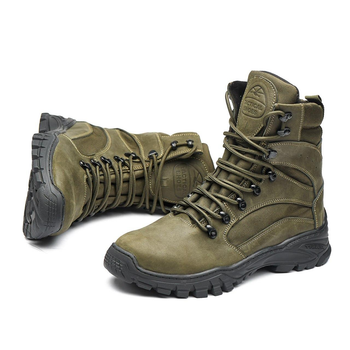 Тактические берцы Tactical Shoes зима легкие удобные теплые 45р 29,5 см Хаки натуральная кожа Украина