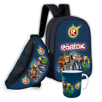 Детский набор Роблокс "Roblox" рюкзак,сумка-бананка,кружка для мальчика (0616)