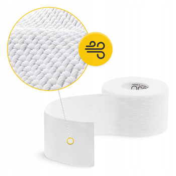 Стрічка кінезіологічна (кінезіо тейп) 4FIZJO Rigid Tape 3.8 см x 10 м жорстка White (P-5905973400817)