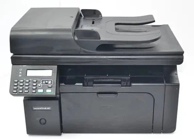 МФУ Б-класс HP LaserJet Pro M1214NFH MFP / Лазерная монохромная печать / 600x600 dpi / 18 стр/мин / A4 / USB Type-B, Ethernet / Кабели в комплекте б/у