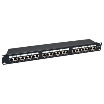 Патч-панель 19″ 24xRJ-45 FTP кат. 5e