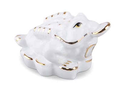 Декоративная статуэтка Денежная жаба white 7cm