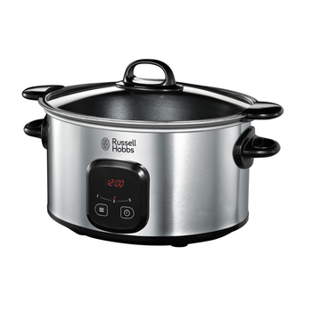 Повільноварка Russell Hobbs MaxiCook 200Вт чаша-6л сенсорне керув. нерж. сталь чорний