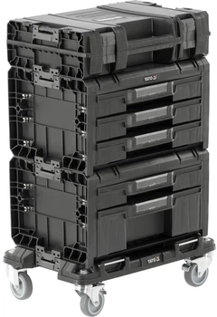 Skrzynie na narzędzia YATO na platformie z kółkami S12 4 szt. 507x326x745 mm do modułu P05T2T341G2 (YT-09191)