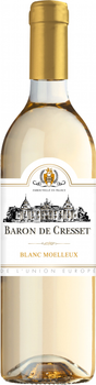 Вино Baron de Cresset белое полусладкое 0.75 л 11% (3120581382597)