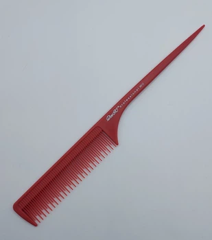 Гребінець професійний Карбон "ДенІС professional" з хвостиком 8612 RED
